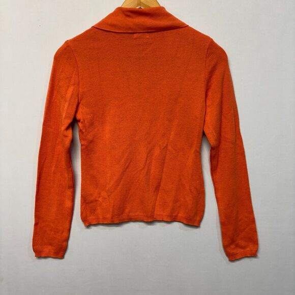 Iceberg Women Full Zip Knit Sweater Top Size Medium Wool Blend Italy D033 -13 - Picture 14 of 16